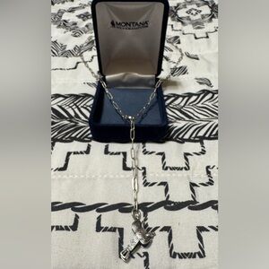 Montana Silversmiths Silver Paperclip Saddle Necklace